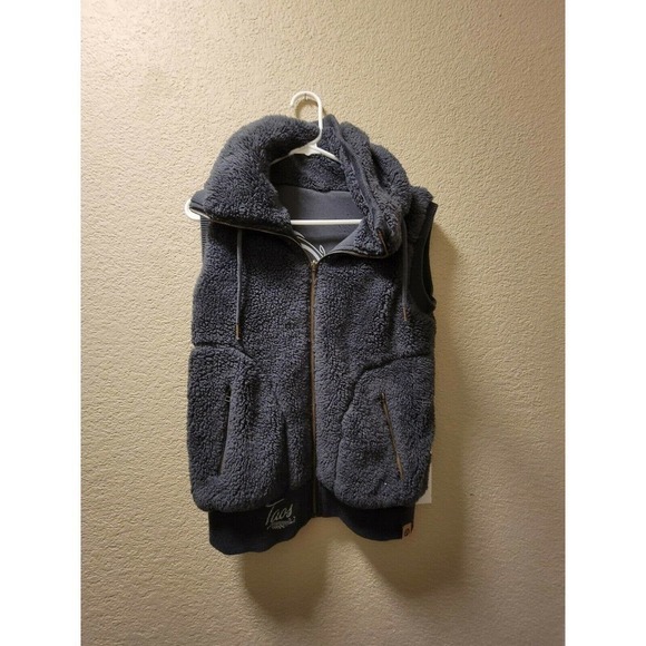 Artisans The Art Of Apparel Tao's Sherpa Vest, Blue Size Small - Picture 2 of 9